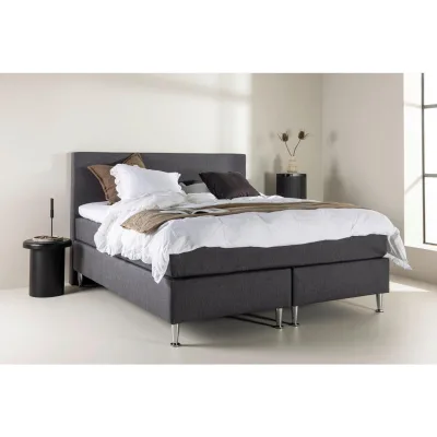 Livetastic Polsterbett Silber, Dunkelgrau 180x66x200 cm