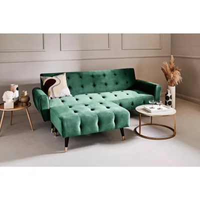 Livetastic Schlafsofa Grün 213x83x83-173 cm