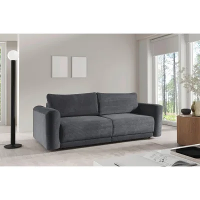 Livetastic Schlafsofa Norman Grau 252x93x167 cm