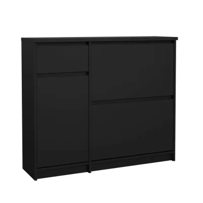 Livetastic Schuhschrank Naia Schwarz 108.9x92.9x31.5 cm