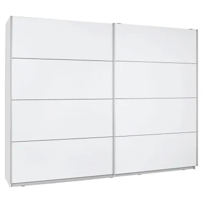 Livetastic Schwebetürenschrank Forte Lyon Weiß 270x210x61 cm