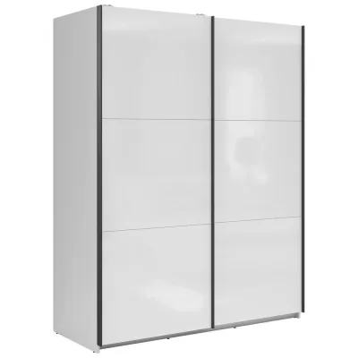 Livetastic Schwebetürenschrank Weiß Hochglanz 153.5x195.5x60 cm