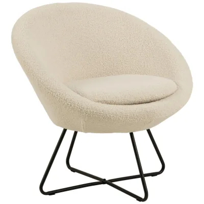 Livetastic Sessel Creme 82x81x71 cm