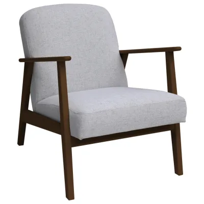 Livetastic Sessel Silber, Dunkelbraun 63x78x78 cm