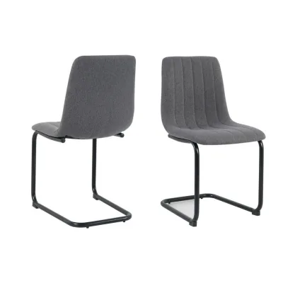 Livetastic Stuhl-Set Anthrazit 43x87x53 cm