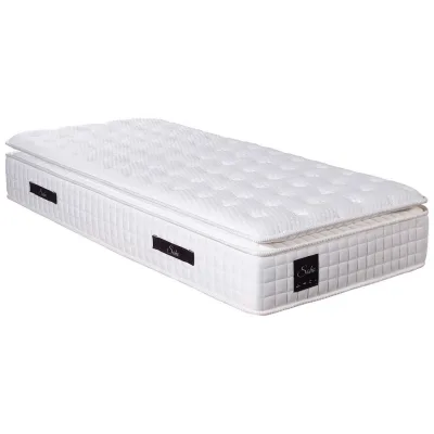 Livetastic Taschenfederkernmatratze Soho Pillow Top Weiß 100x200 cm