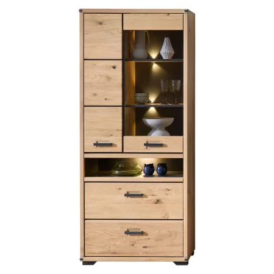 Livetastic Vitrine Baku Eiche Artisan 85x204x38 cm