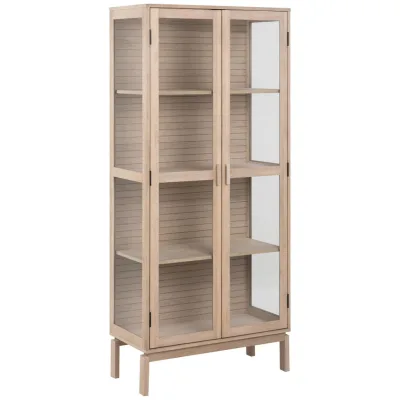 Livetastic Vitrine Eiche 80x180x40 cm