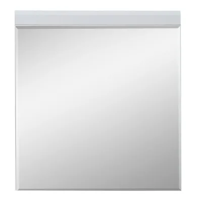 Livetastic Wandspiegel Fresno Weiß 80x87x2 cm