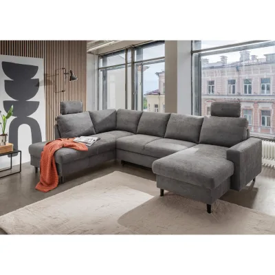 Livetastic Wohnlandschaft Passione Dunkelgrau 305x200 cm