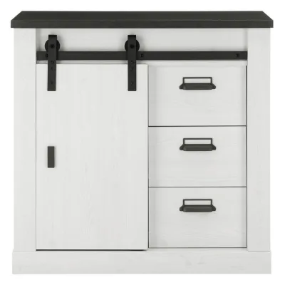 Lomado Kommode Weiß 93x91x43 cm