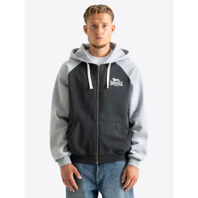 Lonsdale Herren Kapuzensweatjacke mit Reißverschluss normale Passform COULSDON
