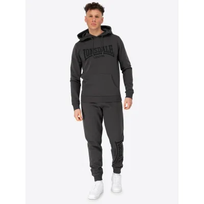 Lonsdale Herren Trainingsanzug mit Kapuze schmale Passform CLOUDY