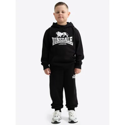 Lonsdale Kinder Trainingsanzug mit Kapuze normale Passform BUTTERLEY JUNIOR