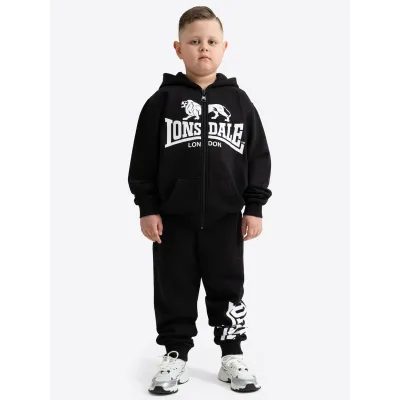 Lonsdale Kinder Trainingsanzug mit Kapuze normale Passform GLENCOE JUNIOR
