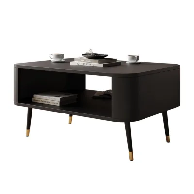 Lookway Couchtisch Schwarz 80x42x60 cm
