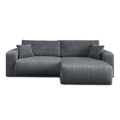 Lookway Ecksofa Dunkelgrau 247x143 cm