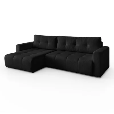 Lookway Ecksofa Schwarz 261x143 cm