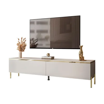 Lookway Tv-Schrank Kaschmir, Schwarz 180x46x40 cm