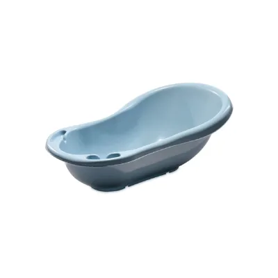 Lorelli Babybadewanne mit Ablagefächer, 84 cm lang, ergonomische Form ab Geburt dunkelblau