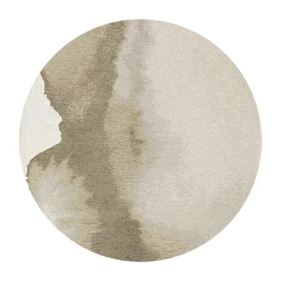 Louis De Poortere Teppich Beige 140x140 cm