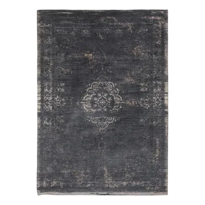 Louis De Poortere Teppich Schwarz 80x150 cm