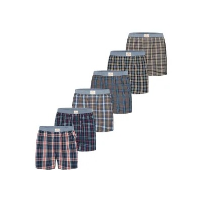 Luca David Herren Boxer Karos 6er Pack