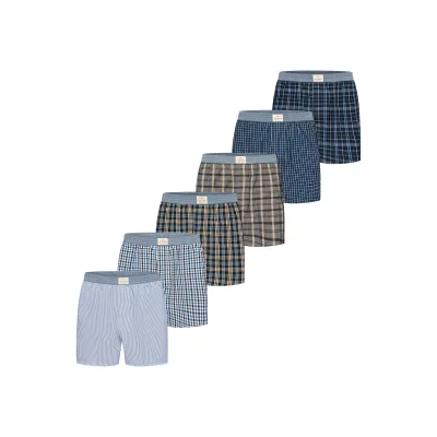 Luca David Herren Boxer Karos 6er Pack