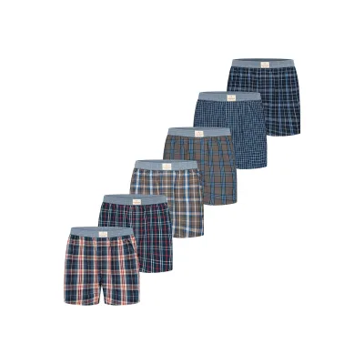 Luca David Herren Boxer Karos 6er Pack