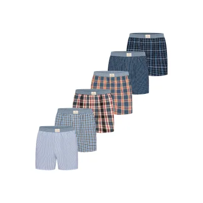 Luca David Herren Boxer Karos 6er Pack