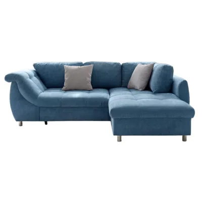luma-home Ecksofa Blau 250x190 cm