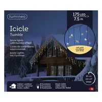 LUMINEO Lichterkette Icicle 7,5 m