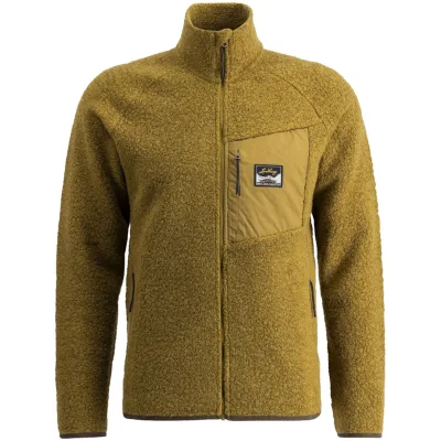 Lundhags Flok Wool Ms Pile, Zwischenschicht, Herren, Grün