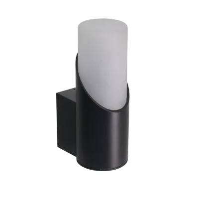 LUXULA Moderne Wandleuchte, Innen/Außen, schwarz