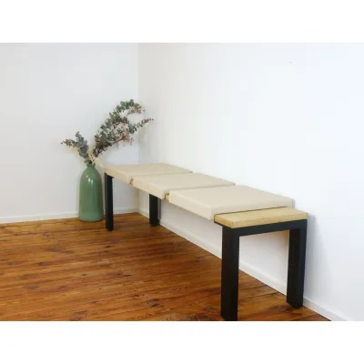 Lycce Klemmkissen Sitzkissen mit 2 Leisten 37cm Klemmtiefe, Kunstleder