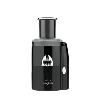 Magimix Juice Expert 3 Black Entsafter (XL Einfüllschacht, zwei Presskegel, Edelstahlsaftfilter, ColdPress-Technologie, 400 Watt, Schwarz)