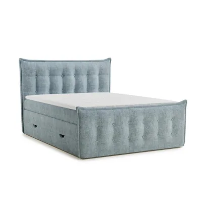 Maison de Reve Boxspringbett Hellblau 200x200 cm