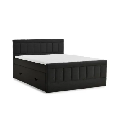 Maison de Reve Boxspringbett Schwarz 140x200 cm