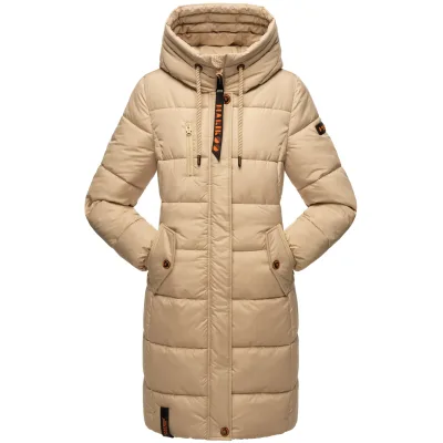 MARIKOO Damen Winterjacke Stepp Outdoor Jacke Anorak Parka Warm Mantel Kapuze Yuikoo