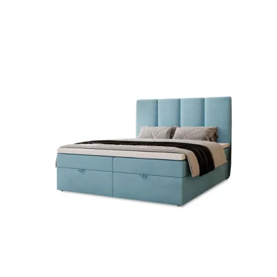 Marpur Boxbett Blau 200x200 cm