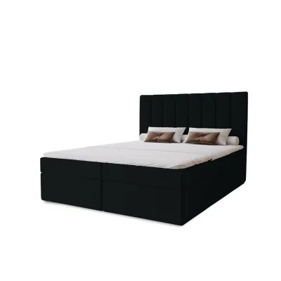 Marpur Boxbett Schwarz 180x200 cm