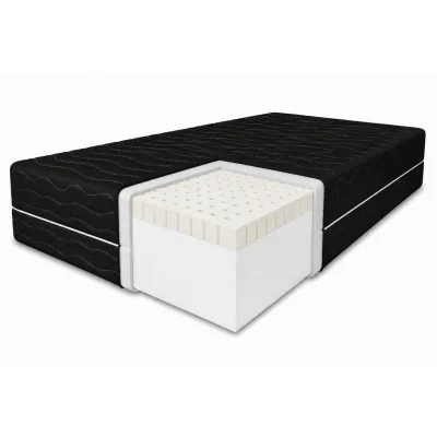 Marpur Latexmatratze Schwarz 80x200 cm