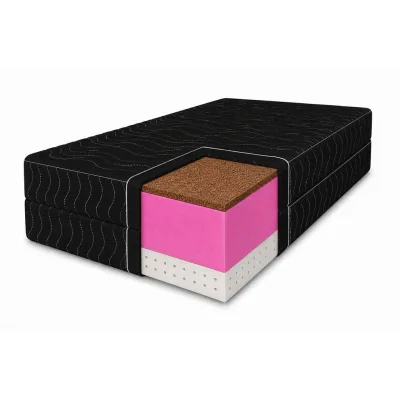 Marpur Latexmatratze Schwarz 90x200 cm