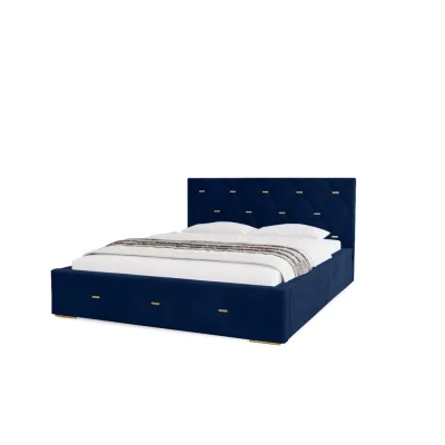 Marpur Polsterbett Blau 140x200 cm