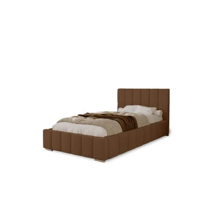 Marpur Polsterbett Dunkelbraun 90x200 cm