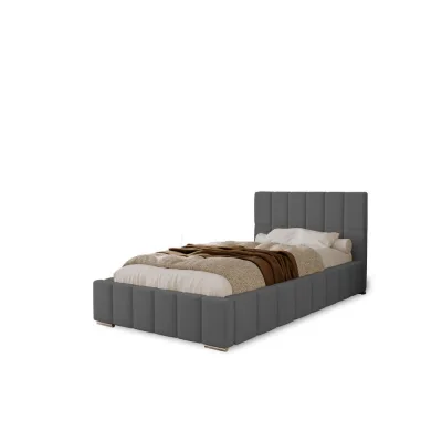 Marpur Polsterbett Dunkelgrau 100x200 cm