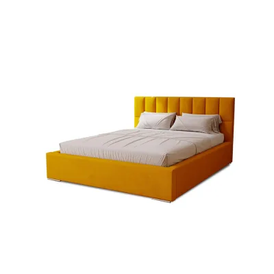 Marpur Polsterbett Gelb 200x200 cm