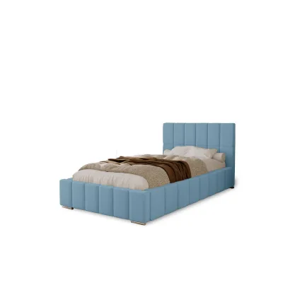 Marpur Polsterbett Hellblau 90x200 cm