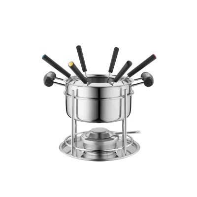 Mäser Fondueset, Edelstahl - Silber