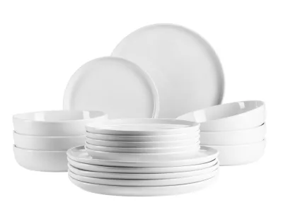 Mäser Serie NAVINA, Teller Set, 18-teilig, Porzellan